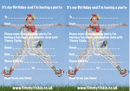 Timmy Tickle Invites